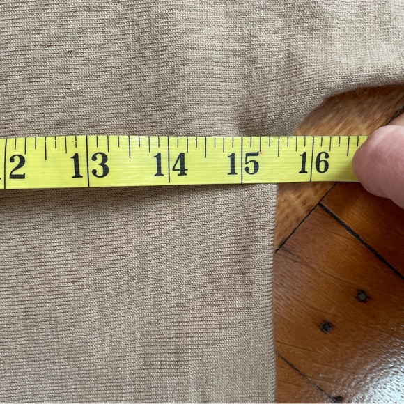 Talbots Merino Wool Tan Camel Sweater Dress - Picture 5 of 7